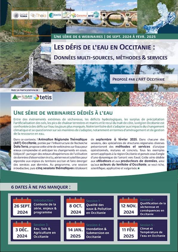 6 webinaires dédiés à l'eau
